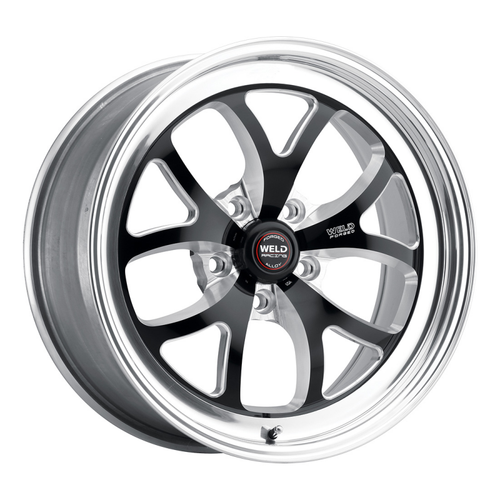 Weld S76 18x8 / 5x120.65 / 4.7 BS / 3.18 HB - Black Center - Polished Shell - Non-BL Wheel - 76LB8080B47A Photo - Primary
