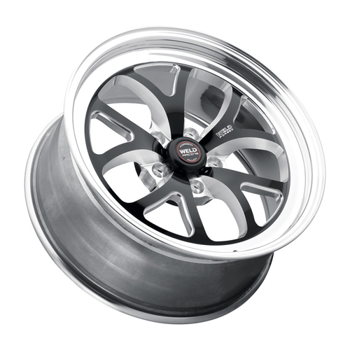 Weld S76 18x8 / 5x120.65 / 4.7 BS / 3.18 HB - Black Center - Polished Shell - Non-BL Wheel - 76LB8080B47A Photo - Close Up