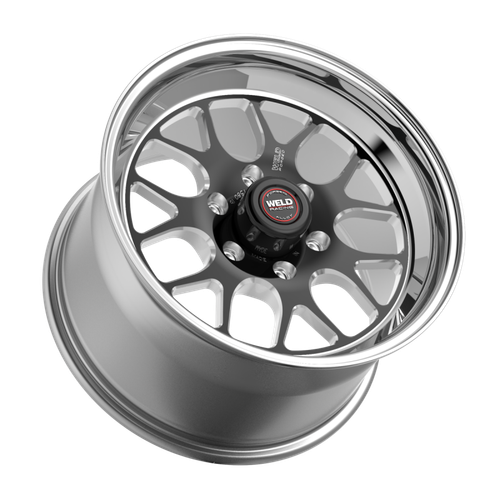 Weld S77 HD 20x8.5 / 6x139.7 / 5.9 BS / 3.54 HB - Black Center - Polished Shell - Non-BL Wheel - 77LB0085E60A Photo - Close Up
