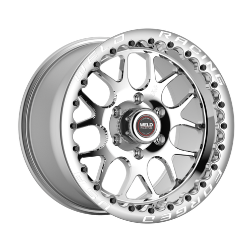 Weld S77 HD Beadlock 15x10/6x127/7.5 BS/3.18 HB-Polished Center-Polished Shell-Black SBL MT Wheel - 77MP510X75F Photo - Primary