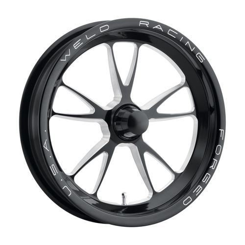 Weld Full Throttle Frontrunner 17x2.15 / Anglia Spindle / 0 BS - Gloss Black Milled - Non-BL Wheel - 82C-17000-B Photo - Primary