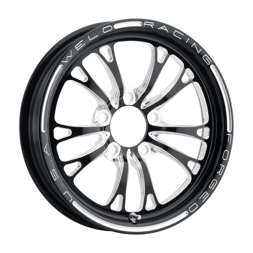 Weld V-Series Frontrunner 15x3.5 / 5x4.75 / 1.75 BS / 3.18 HB - Gloss Black Milled - Non-BL Wheel - 84C-15274-B Photo - Primary