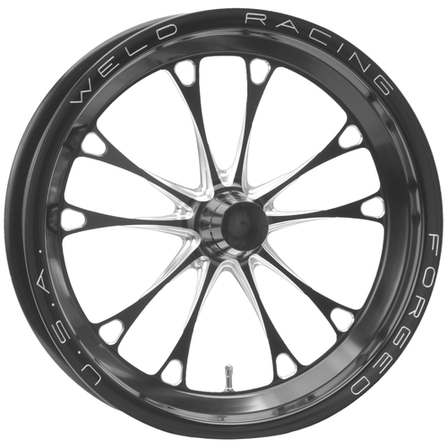 Weld V-Series Frontrunner 17x2.15 / Anglia Spindle / 0 BS - Gloss Black Milled - Non-BL Wheel - 84C-17000-B Photo - Primary