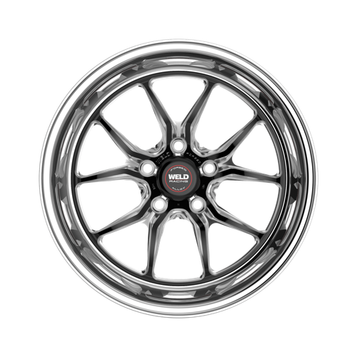 Weld S85 17x10 / 5x114.3 / 6.3 BS / 3.18 HB - Black Center - Polished Shell - Non-BL Wheel - 85MB7100A63A Photo - Close Up