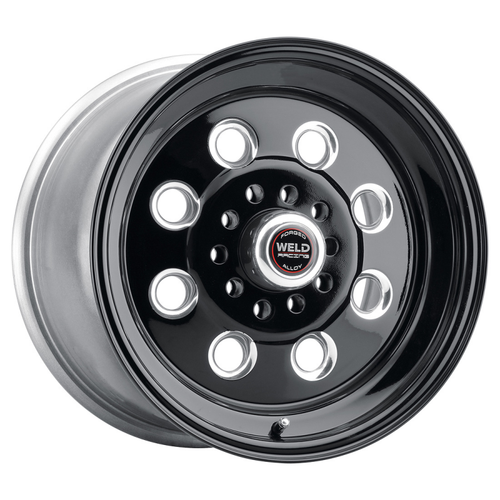 Weld Black Draglite 15x4 / 5x114.3 / 2.5 BS / 3.18 HB - Gloss Black - Non-BL Wheel - 90B-54344 Photo - Primary