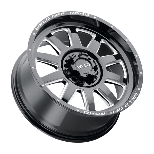 Weld Stealth 18x9 / 6x135 / 5 BS / 106.1 HB - Gloss Black Milled - Non-BL Wheel - W10289098501 Photo - Close Up