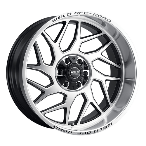 Weld Fulcrum 20x10 / 8x165.1 / 4.75 BS / 125.1 HB - Gloss Black Machined - Non-BL Wheel - W11800082475 Photo - Primary