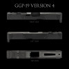 GREY GHOST PRECISION GGP-19 STRIPPED SLIDE - FITS GLOCK® 19 GEN 4 - V4