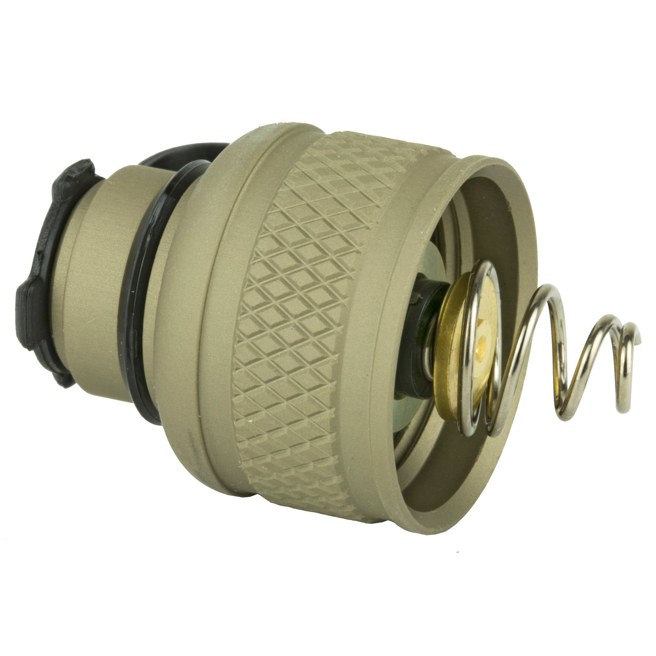 Coda (tailcap) A Pulsante Surefire Scout Usata &ndash; Nera, Alluminio, Impermeabile, Per Torcia LED