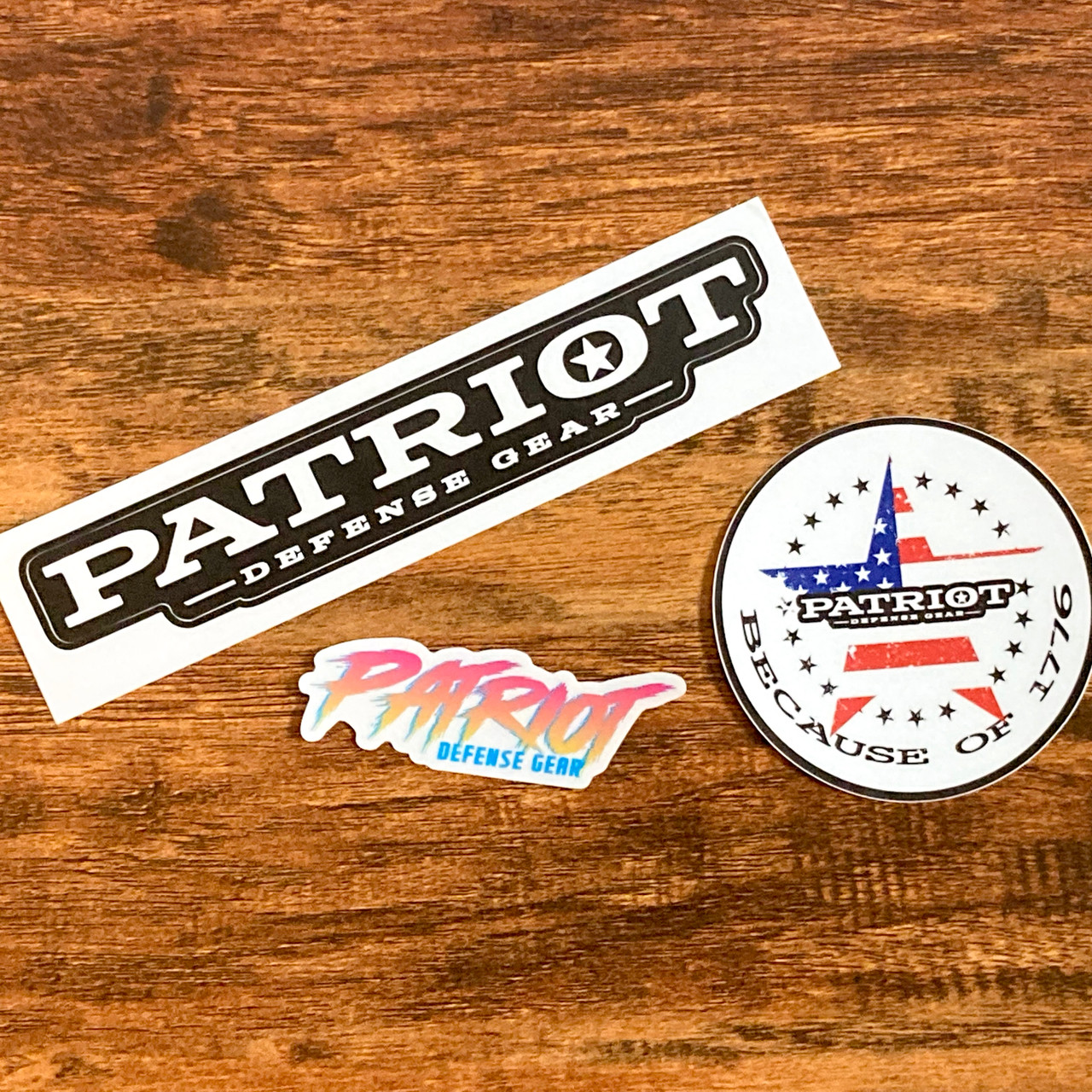 PATRIOT DEFENSE GEAR STICKER 3-PACK