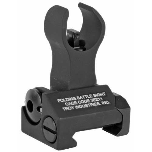 TROY INDUSTRIES FRONT FOLDING BATTLESIGHT - HK STYLE - BLACK - TRITIUM