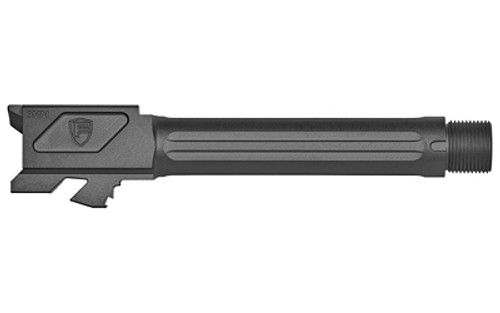 FORTIS MANUFACTURING GLOCK® 19 COMPATIBLE MATCH GRADE BARREL - WITH LONE RIFLING™ - THREADED - BLACK NITRIDE