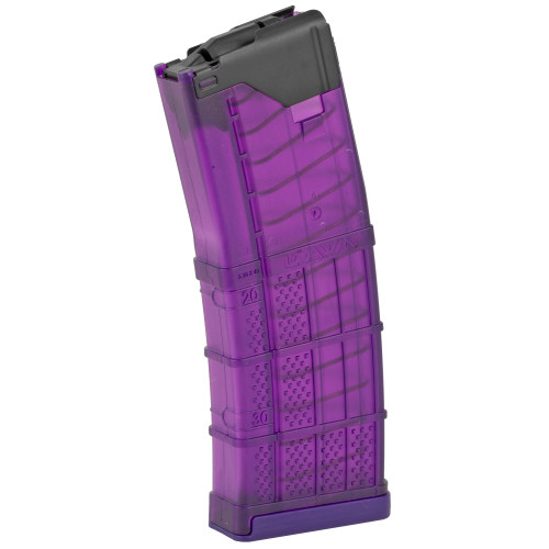 LANCER SYSTEMS L5AWM 5.56 MAGAZINE - TRANSLUCENT PURPLE