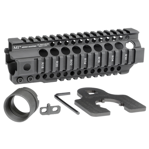 MIDWEST INDUSTRIES COMBAT RAIL T-SERIES ONE PIECE FREE FLOAT HANDGUARD - 7.25"