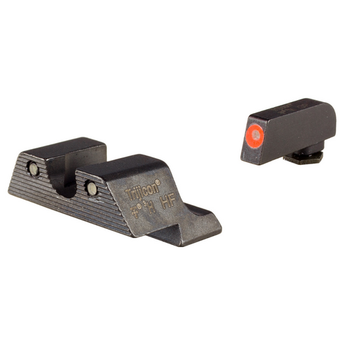 TRIJICON HD XR™ NIGHT SIGHTS - GLOCK STANDARD FRAMES - FRONT: ORANGE OUTLINE / GREEN TRITIUM, REAR: BLACK OUTLINE / GREEN TRITIUM