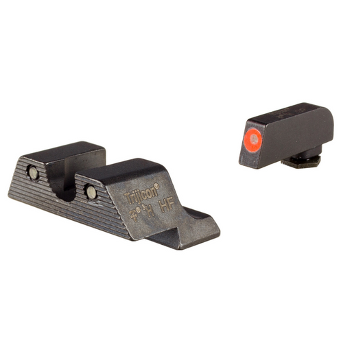 TRIJICON HD XR™ NIGHT SIGHTS - GLOCK SMALL FRAMES - FRONT: ORANGE OUTLINE / GREEN TRITIUM, REAR: BLACK OUTLINE / GREEN TRITIUM