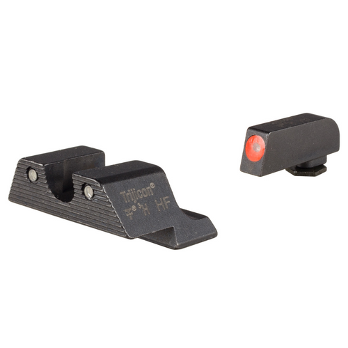 TRIJICON HD™ NIGHT SIGHTS - GLOCK SMALL FRAMES - FRONT: ORANGE OUTLINE / GREEN TRITIUM, REAR: BLACK OUTLINE / GREEN TRITIUM