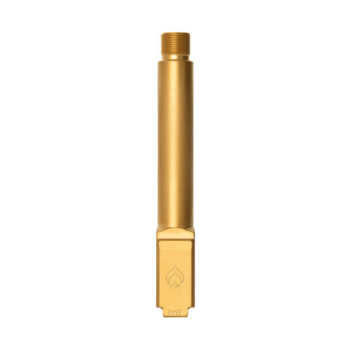 BALLISTIC ADVANTAGE BARREL FOR GLOCK 19 GEN3-5 1/2X28" THREADED PVD GOLD NON-FLUTED PREMIUM SERIES