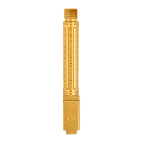 BALLISTIC ADVANTAGE BARREL FOR GLOCK 19 GEN3-5 1/2X28" THREADED PVD GOLD BOMBER FLUTED PREMIUM SERIES