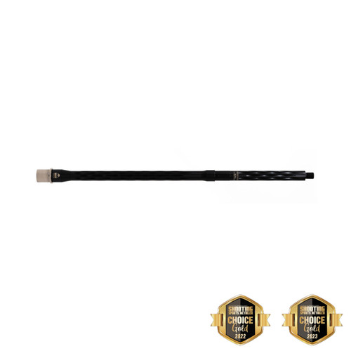 FAXON FIREARMS 20", FLAME FLUTED, 22 ARC, RIFLE-LENGTH, 416R, NITRIDE, 5R, NICKEL TEFLON EXTENSION, 1/7 TWIST