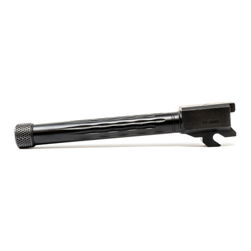 FAXON FIREARMS MATCH SERIES BARREL FOR SIG® P320 FULL SIZE W/ PATENTED FLAME FLUTING, 416-R STAINLESS, QPQ NITRIDE, THREADED