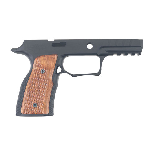 SHARPS BROS. SBGM11 320 IMPROVED GRIP MODULE (P320) BLACK WITH CHERRY GRIPS & MANUAL SAFETY CUT