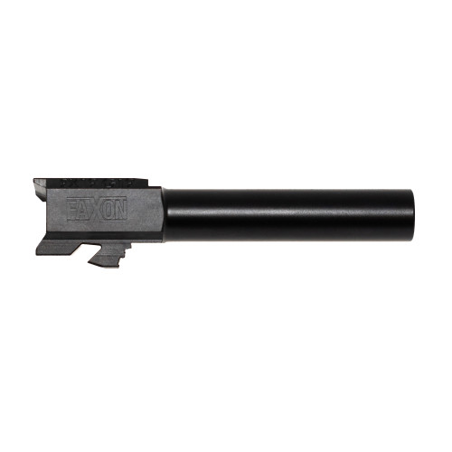 FAXON FIREARMS DUTY SERIES BARREL FOR G19, COMPACT, GEN 2-5, 9MM, 4150, QPQ NITRIDE, NON-THREADED