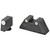 AMERIGLO OPTICS COMPATIBLE SIGHT SET FOR GLOCK® MODELS (EXCEPT 42, 43, 48) GL-329 - XL TALL SET GREEN TRITIUM 3 DOT SIGHT SET WHITE OUTLINES .315 F .394"R