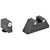 AMERIGLO OPTICS COMPATIBLE SIGHT SET FOR GLOCK® MODELS (EXCEPT 42, 43, 48) GL-329 - XL TALL SET GREEN TRITIUM 3 DOT SIGHT SET WHITE OUTLINES .315 F .394"R