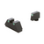 AMERIGLO OPTICS COMPATIBLE SIGHT SET FOR GLOCK® MODELS (EXCEPT 42, 43, 48) GL-329 - XL TALL SET GREEN TRITIUM 3 DOT SIGHT SET WHITE OUTLINES .315 F .394"R