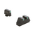 AMERIGLO OPTICS COMPATIBLE SIGHT SET FOR GLOCK® MODELS (EXCEPT 42, 43, 48) GL-329 - XL TALL SET GREEN TRITIUM 3 DOT SIGHT SET WHITE OUTLINES .315 F .394"R