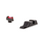 TRIJICON® FIBER SIGHTS - FOR GLOCK® SMALL FRAMES - FRONT: RED / GREEN FIBER, REAR: BLACK, NON-ILLUMINATED