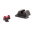 TRIJICON® FIBER SIGHTS - FOR GLOCK® SMALL FRAMES - FRONT: RED / GREEN FIBER, REAR: BLACK, NON-ILLUMINATED