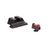 TRIJICON® FIBER SIGHTS - FOR GLOCK® STANDARD FRAMES - FRONT: RED / GREEN FIBER, REAR: BLACK, NON-ILLUMINATED