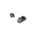 AMERIGLO OPTIC COMPATIBLE SIGHT SET FOR GLOCK® GL-453 - 1L TALL BLACK SERRATED .220” FRONT, FLAT BLACK .295” REAR