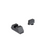 AMERIGLO OPTIC COMPATIBLE SIGHT SET FOR GLOCK® GL-453 - 1L TALL BLACK SERRATED .220” FRONT, FLAT BLACK .295” REAR