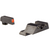 TRIJICON HD XR™ NIGHT SIGHTS - GLOCK STANDARD FRAMES - FRONT: ORANGE OUTLINE / GREEN TRITIUM, REAR: BLACK OUTLINE / GREEN TRITIUM