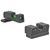 TRIJICON DI™ NIGHT SIGHT SET - FOR SPRINGFIELD ARMORY® XD-S®, XD-E - FRONT: BLACK OUTLINE / GREEN TRITIUM / GREEN FIBER, REAR: BLACK OUTLINE / GREEN TRITIUM