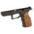 SHARPS BROS SBGM30 GRIP MODULE FOR THE TAURUS GX4 CARRY - BLACK WITH CHERRY WOOD GRIPS