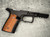 SHARPS BROS SBGM25 GRIP MODULE FOR THE RUGER RXM - BLACK WITH CHERRY WOOD GRIPS