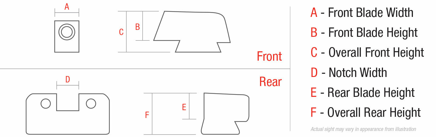 TRIJICON SIGHT SPECS