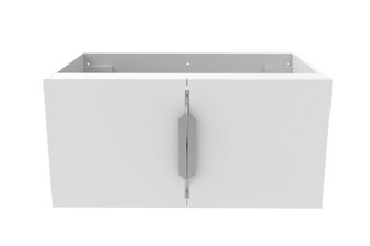 Alpine 30" Wall Mounted White Bathroom Vanity, Base Only