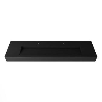 Pyramid 72" Wall Mounted Bathroom Sink, Black