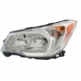 CarLights360: For 2014 2015 2016 SUBARU FORESTER Head Light Assembly Driver Side (Chrome) w/Bulbs - (CAPA Certified) Replacement for SU2502145 (CLX-M1-319-1124L-AC1-CL360A1)