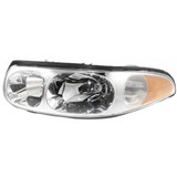 CarLights360: For Buick LeSabre Headlight Assembly 2000-2005 Driver Side Fluted Surface w/ Bulbs Limited Replacement For GM2502210 (CLX-M0-20-5874-00-CL360A1)