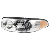 For Buick Lesabre Headlight 2000-2005 Driver Side w/ Bulbs GM2502210 | 25769597 (Vehicle Trim: w/cornering/marker lamp/Limited/w/fluted high beam surface) (CLX-M0-20-5874-00)