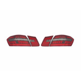 For Mercedes-Benz E63 AMG 2010 2011 2012 2013 Tail Light Assembly Driver and Passenger Side | Pair | Inner | LED | Smoke/Red Lens For MB2811104 (CLX-M1-439-1967F-AS-SR)