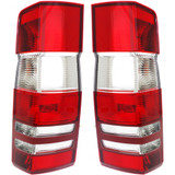 CarLights360: For 2010 2011 2012 2013 2014 Mercedes-Benz Sprinter 2500 3500 Tail Light Assembly Driver and Passenger Side DOT Certified w/Bulbs - Replaces MB2800136 MB2801136 (PLX-M0-11-6510-90-1-CL360A1)