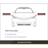 CarLights360: For 2004 2005 2006 2007 BMW 525i Headlight Assembly Driver and Passenger Side DOT Certified w/Bulbs Halogen Type - Replaces BM2502134 (Vehicle Trim: Sedan) (PLX-M0-20-9364-00-1-CL360A1)