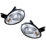 For Dodge Neon 2003 2004 2005 Headlight Driver & Passenger Side Bulbs Included CH2502162 CH2503151-Replaces 5303551AL, 5303550AM ; (PLX-M0-20-6390-90)